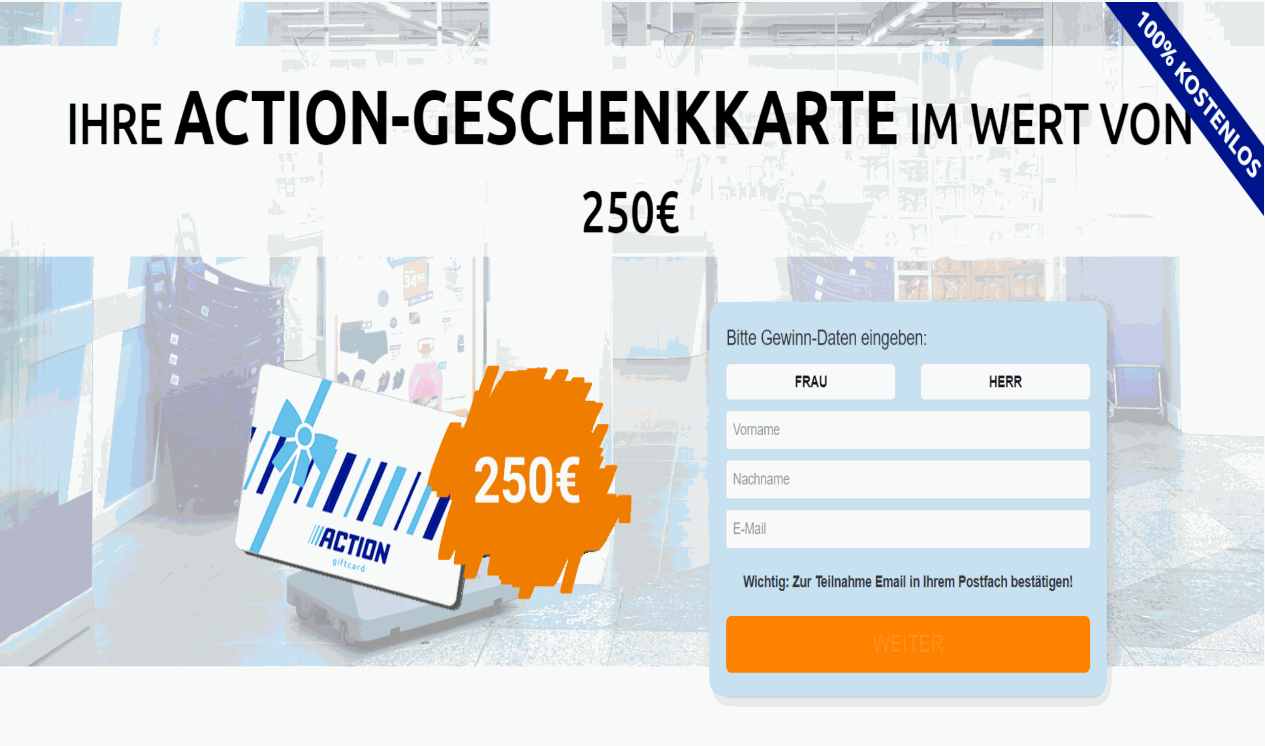 Action Voucher 250€ - DE