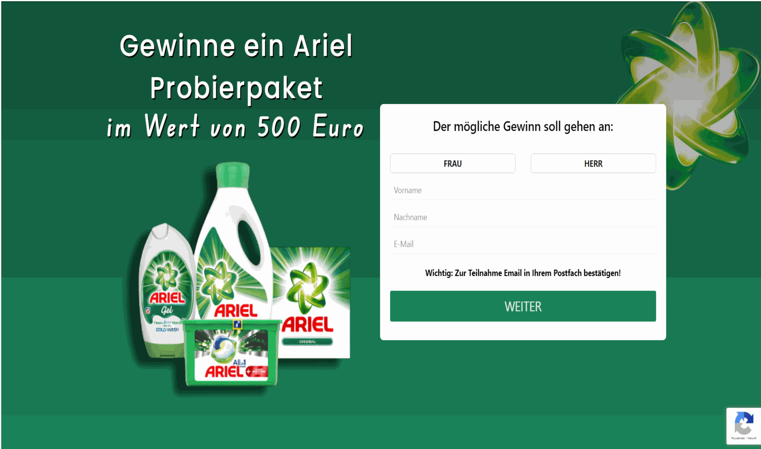 Ariel Products 500€ - DE