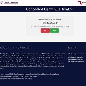Countrywide Concealed - Concealed Carry Permits - Short Form