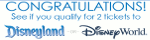 CR Exclusive-Disneyland/Disneyworld Tickets