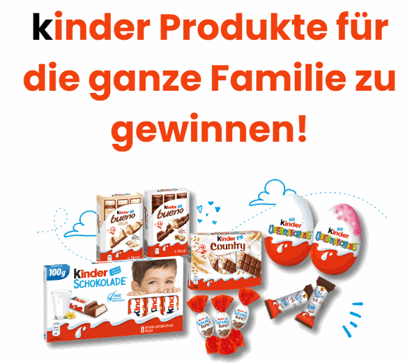 Kinder Chocolate Products - DE