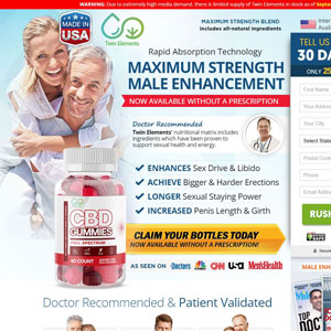 Twin Male Enhancement CBD Gummies