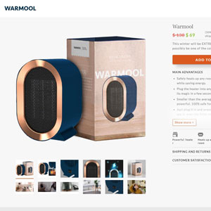 ! NEW OFFER - Warmool - Portable Heater - Language Dynamic [INTL] (Email,Native,PPC,Banner,Social) - CPA