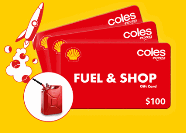 Win Petrol Shell Coles Express Gift Card - AU